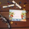 Une Chasse au Trésor - pirate sirène - invitation